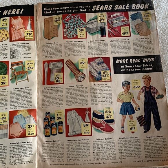 Vintage Sears 1949‎ Mid Summer Shopping Sale Catalog Book - Picture 3 of 11